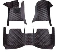 Alfombrillas Coche para Acura TLX-L 2018 (LHD), Juego Completo (Delanteras+Traseras) Cuero Impermeable Antideslizante Protección,D Black+Red