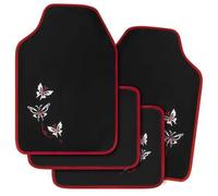 Alfombrillas Coche para BMW M3 (1985, 2020-2026) | Alfombras Coche Moqueta Juego 4 Piezas Antideslizante Mariposa Bordado Delanteras Traseras