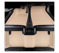 Alfombrillas Coche para Citroen para C5 2007-2012 automóvil Alfombrilla de Cuero Artificial Personalizada para el Piso del automóvil(Beige 3 PCS)