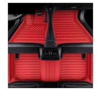 Alfombrillas Coche para Citroen para C5 para AIRCROSS 2017-2022 Accesorios Automóvil Alfombrilla Cuero Artificial Personalizada Automóvil(Red 3 PCS)