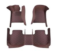 Alfombrillas Coche para Genesis GV60 2022 2023 2024 2025, Cobertura Completa Cuero Antideslizante Impermeable Alfombra Accesorios Interiores,Coffee