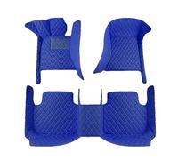 Alfombrillas Coche para Genesis GV80 2021 2022 2023 2024 2025, Cobertura Completa Cuero Antideslizante Impermeable Alfombra Accesorios Interiores,Blue