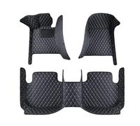 Alfombrillas Coche para Genesis GV80 2021 2022 2023 2024 2025, Cobertura Completa Cuero Antideslizante Impermeable Alfombra Accesorios Interiores,Black-Beige