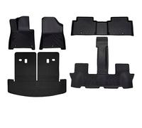 Alfombrillas Coche para Hyundai para Santa Fe 2024+ 6 Y 7 Asientos Ajuste Personalizado Revestimientos De Carga De TPE Combustible Híbrido(5pcs Full Sets,Hybrid)