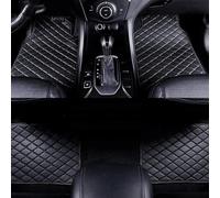 Alfombrillas Coche para Jeep Wrangler Rubicon ab2018-, Suelo Antideslizantes e Impermeable Alfombras Delanteras e traseras Cuero,Black
