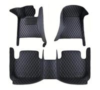 Alfombrillas Coche para Polestar 2 2020 2021 2022 Alfombras Impermeables Accesorios Interiores Alfombrillas Piso Coche Lujo Cuero PU Universales para Coche(Negro Completa)