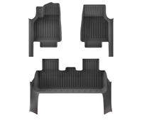 Alfombrillas Coche para Tesla para Model Y para Juniper 2025 Alfombrilla Todo Tipo Clima Respaldo Maletero Alfombrillas Piso con Umbral Puerta(TPE- 3pcs)