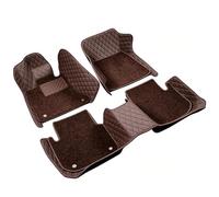 Alfombrillas Coche Revestimientos Piso Cobertura Total Antideslizantes Impermeables Duraderos para Q7 4M 2016-2019(Brown,RHD)