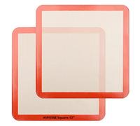 Alfombrillas cuadradas de silicona para hornear para moldes de tartas de 12 pulgadas, sartén para tartas de queso de 12 x 12 pulgadas, horno tostador, freidora de aire XL, alfombrilla cuadrada de
