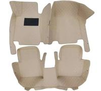 Alfombrillas Cuero Coche Revestimientos Piso Impermeables Antideslizantes para Cadillac para SRX 2010-2016(Black Beige,RHD)