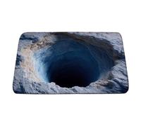 Alfombrillas de baño absorbentes - Alfombras de entrada antideslizantes, diseño de abismo visual 3D de secado rápido, suave y cómoda para cocina, hogar, puerta principal, ducha, bañera, inodoro