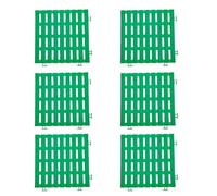 Alfombrillas de baño de drenaje rápido, montaje libre, cierres a presión, universal for baño/piscina(Green)