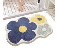 Alfombrillas de baño de secado rápido, lavables a máquina | Elegante limpiador de pies de ducha, accesorios para el hogar, para hoteles, dormitorios de hospitales