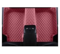 Alfombrillas de Coche Alfombras Cuero para Interior Coche para Jetour X70 T2 para Dashing X70 para Plus 2021 2022 2023 2024(3 pc Wine Red)