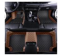 Alfombrillas De Coche Alfombrilla Cuero para El Suelo Coche para Suzuki para Swift 2005-2012 2013-2018 Accesorios Interiores Impermeables Alfombra Coche(Black Brown,2005-2012)