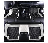 Alfombrillas De Coche Alfombrilla De Cuero para El Suelo Coche para Ford para Mustang 2011-2014 2015-2022 Accesorios Interiores Impermeables Alfombra Coche(Black White,11-14)