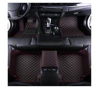 Alfombrillas De Coche Alfombrilla De Cuero para El Suelo del Coche, Accesorios Interiores Impermeables para X2 F39 2018 2019 2020 2021 2022 2023 Alfombra Coche(Negro Rojo)