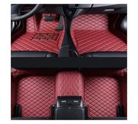 Alfombrillas De Coche Alfombrillas Coche Antideslizantes Cuero Artificial para KIA para Optima K5 2011-2015 Alfombras Auto Accesorios Interiores Pie Coche Moqueta Coche(Vino Rojo)
