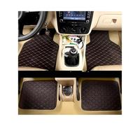 Alfombrillas De Coche Alfombrillas de cuero para de 4 piezas duraderas protectoras para todos los vehículos accesorios interiores almohadilla(Black-Red)