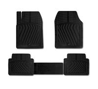 Alfombrillas de Coche para Cualquier condición meteorológica, para R. Twingo, Ajuste 3D, Borde Alto, Alfombrillas de Goma, Alfombras Coche, Esterilla Coche, 4 Piezas, Color Negro