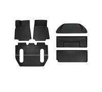 Alfombrillas de Coche para Tesla para Modelo X 6 Plazas 2016-2024 Esteras para Maletero Revestimientos Carga Suelo Alfombrillas Cubierta Interior(Full Set 21-24)