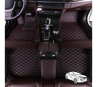 Alfombrillas de Coche Personalizadas para Mercedes E-Klasse W214 S214 AMG LHD, Alfombrillas de Moqueta Antideslizantes Resistentes Accesorios para Coche,Black-Red