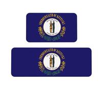 Alfombrillas de cocina con estampado de bandera del estado de Kentucky para suelo, juego de alfombras de cocina, para varios espacios interiores y exteriores