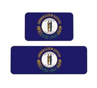 Alfombrillas de cocina con estampado de bandera del estado de Kentucky para suelo, juego de alfombras de cocina, para varios espacios interiores y exteriores