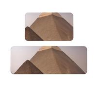 Alfombrillas de cocina de lujo con estampado de pirámides de Egipto para suelo, alfombra de lavandería, decoración del hogar