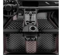 Alfombrillas de Cuero Coche para Alfa Romeo Tonale 2023 2024, Todo Tipo de Clima Impermeables Antideslizantes Accesorios para Coche,D Black-Brown
