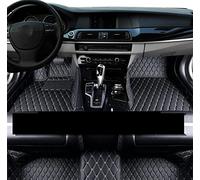 Alfombrillas De Cuero Lujo para Coche para Fit para Jazz 2001~2007 GD1 2 3 4 5 GE1 Almohadilla Protectora Alfombras Alfombras De Coche(LHD Black Beige)