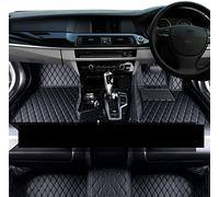 Alfombrillas De Cuero Lujo para Coche para Fit para Jazz 2001~2007 GD1 2 3 4 5 GE1 Almohadilla Protectora Alfombras Alfombras De Coche(RHD Black Black)