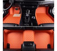 Alfombrillas De Cuero para Coche para Subaru para Forester 2009 2014 para Legado 2007 XV para Impreza Alfombras De Coche(Naranja)