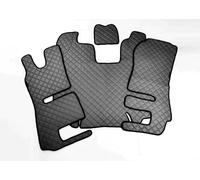 Alfombrillas de cuero para Scania R 2013-2016, dirección a la izquierda, camiones, gris