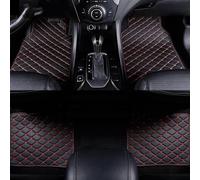 Alfombrillas De Cuero SintéTico para Pagani Utopia Roadster 2024 2025 2026 2027- - Resistentes Al Polvo, Al Agua Y Antideslizantes - Suave Y CóModo,Black-Red