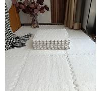 Alfombrillas de espuma entrelazadas de felpa suave, 18 azulejos antideslizantes, ideales para salas de juegos de niños, gimnasio en casa, yoga y multiusos (30 x 30 cm)