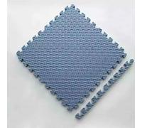 Alfombrillas de espuma entrelazadas suaves de 30 x 30 x 1,2 cm (9 alfombrillas) protectoras antideslizantes para el hogar, entrenamiento y ejercicio (gris azul)