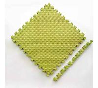 Alfombrillas de espuma entrelazadas suaves de 30 x 30 x 1,2 cm (9 alfombrillas) protectoras antideslizantes para el hogar, entrenamiento y uso de ejercicio (matcha)