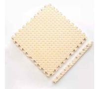 Alfombrillas de espuma entrelazadas suaves de 30 x 30 x 1,2 cm (9 alfombrillas) protectoras antideslizantes para el hogar, entrenamiento y ejercicio (beige)