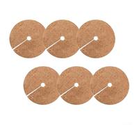 Alfombrillas de fibra de coco natural, 6 piezas para plantas en maceta, para el cuidado del invierno, resistencia a las heladas, retención de humedad y soporte de circulación de aire (30 x 30 cm)