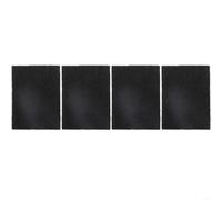 Alfombrillas de filtro de carbón activado para cubos de basura de cocina, 9,5 x 7 x 0,5 cm, hojas de control negras compatibles con contenedores de basura Joseph 60, 48 y 50 modelos, paquete de 4