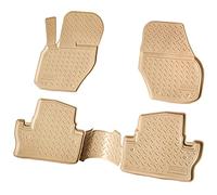 Alfombrillas de Goma 3D para Coche Volvo V60, 2010 - 2018, Ajuste Perfecto, con Borde, Recambo