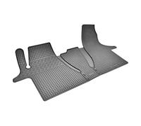 Alfombrillas de goma a medida para vehículos, ideales para VW T6.1 Transporter/Caravelle/Multivan a partir de 2019 - 2/3 asientos + protector de cinturón