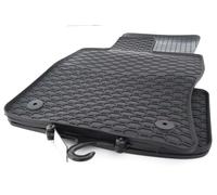 Alfombrillas de goma aptas para VW Tiguan III (a partir de 2024), alfombrillas de goma inodoras, 4 piezas, color negro, moderno diseño de panal