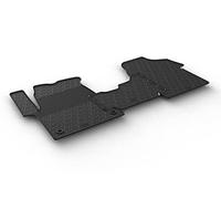 Alfombrillas de Goma Compatible con Citroen Jumpy/Peugeot Expert/Toyota Proace 2016- & Opel Vivaro Cargo 2019- & Fiat Scudo 2022- (Perfil G 3-Partes + Clips de Montaje)