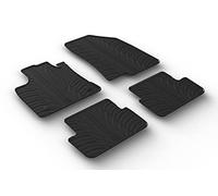 Alfombrillas de Goma Compatible con Dacia Sandero III 2020- Incl. Stepway (Perfil T 4-Partes + Clips de Montaje)