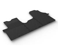 Alfombrillas de Goma Compatible con Fiat Talento 2016- / Renault Trafic 2014-2019 / Opel Vivaro 2014-2019 / Nissan NV300 2016- (Bus) (1a Fila) (Perfil G 3-Partes + Clips de Montaje)