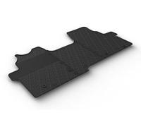 Alfombrillas de Goma Compatible con Ford Transit Custom Furgon 2023- (Cambio Manual, Asiento/Banco) (Perfil G 3-Partes + Clips de Montaje)