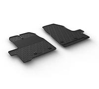 Alfombrillas de Goma Compatible con Ford Transit Custom Furgon/Kombi 2018-2022 (Cambio Manual) (Perfil G 2-Partes + Clips de Montaje)