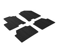 Alfombrillas de Goma Compatible con Kia e-Niro 2018-2022 (Perfil T 4-Partes + Clips de Montaje)